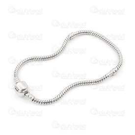 -2601-1532-8 - Chaîne Serpent Style Européen Acier Inoxydable 304 Bracelet 8'' 3mm -2601-1532-8,montreal, quebec, canada, beads, wholesale