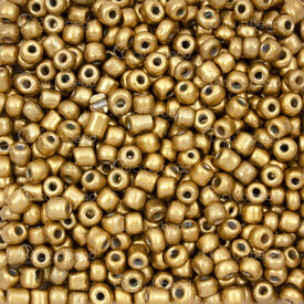 1001-9001-0406 - Bille de Verre Perle de Rocaille Rond 6/0 Bronze Doré Métallique 90g app. 900pcs 1001-9001-0406,Tissage,Perles de rocaille,Chinoises,Bille,Perle de Rocaille,Verre,Verre,6/0,Rond,Rond,Jaune,Golden Bronze,Métallique,Chine,montreal, quebec, canada, beads, wholesale