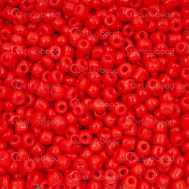 1001-9001-0410 - Bille de Verre Perle de Rocaille Rond 6/0 Rouge Opaque 90g app. 900pcs 1001-9001-0410,Tissage,Perles de rocaille,No 6,Bille,Perle de Rocaille,Verre,Verre,6/0,Rond,Rond,Rouge,Rouge,Opaque,Chine,montreal, quebec, canada, beads, wholesale