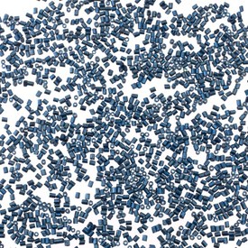 A-1021-2406 - Bille Perle de Rocaille Hexagone 11/0 Bleu Électrique A-1021-2406,montreal, quebec, canada, beads, wholesale