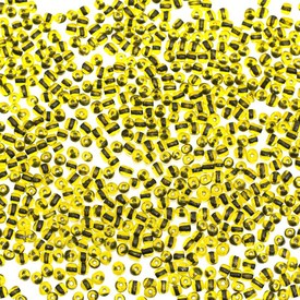 *M-1060-306 - Bead Seed Bead 6/0 Yellow Inside Color 500gr *M-1060-306,Weaving,Seed beads,Chinese,Bead,Seed Bead,Glass,6/0,Round,Yellow,Yellow,Inside Color,China,500gr,montreal, quebec, canada, beads, wholesale