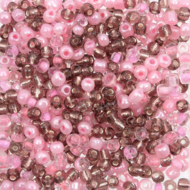 A-1060-MIX8 - Bille Perle de Rocaille 10/0 Assortiment Choco-Fraise (approx.100gr) A-1060-MIX8,Produits en vrac,Billes et pendentifs,montreal, quebec, canada, beads, wholesale