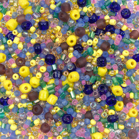 A-1099-1060-MIX2 - Bille Perle de Rocaille 10/0 6/0 Assortiment Couleur (approx.100gr) A-1099-1060-MIX2,Produits en vrac,Billes et pendentifs,montreal, quebec, canada, beads, wholesale