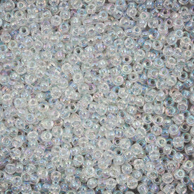 1101-0080-01-22G - Glass Bead Seed Bead Round 8/0 Miyuki AB Crystal 22g Japan 1101-0080-01-22G,Beads,8/0,Bead,Seed Bead,Glass,Glass,8/0,Round,Round,Colorless,Crystal,AB,Japan,Miyuki,montreal, quebec, canada, beads, wholesale
