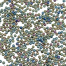 A-1101-1058 - Bead Seed Bead Preciosa 10/0 Iris Green 1 Box (app. 100 gr.) Czech Republic A-1101-1058,Bead,Seed Bead,Glass,10/0,Round,Green,Green,Iris,Czech Republic,Preciosa,1 Box (app. 100 gr.),montreal, quebec, canada, beads, wholesale