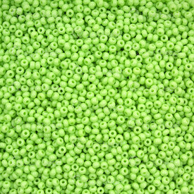A-1101-1120 - Bead Seed Bead Preciosa 10/0 Chalk Light Green 1 Bag (app. 50g) (App. 4800pcs) Czech Republic A-1101-1120,Bead,Seed Bead,Glass,10/0,Round,Green,Green,Chalk,Light,Czech Republic,Preciosa,1 Bag (app. 50g),(App. 4800pcs),montreal, quebec, canada, beads, wholesale
