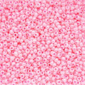 1101-2004 - Glass Bead Seed Bead Round 8/0 Preciosa Ceylon Pink 50g app. 2000pcs Czech Republic 1101-2004,Beads,Glass,Bead,Seed Bead,Glass,Glass,8/0,Round,Round,Pink,Pink,Ceylon,Czech Republic,Preciosa,montreal, quebec, canada, beads, wholesale