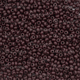 1101-2006 - Glass Bead Seed Bead Round 8/0 Preciosa Opaque Dark Brown 1 Bag 50gr (approx. 2000pcs) Czech Republic 1101-2006,Weaving,Seed beads,montreal, quebec, canada, beads, wholesale