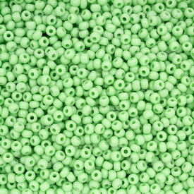 1101-2010 - Glass Bead Seed Bead Round 8/0 Preciosa Lime Opaque 50g app. 2000pcs Czech Republic 1101-2010,Weaving,Seed beads,Czech,8/0,Bead,Seed Bead,Glass,Glass,8/0,Round,Round,Green,Lime,Opaque,montreal, quebec, canada, beads, wholesale