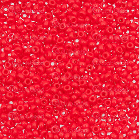 1101-2018 - Glass Bead Seed Bead Round 8/0 Red Opaque 1 Bag (app. 50g) (App. 2000pcs) Czech Republic 1101-2018,Beads,Seed beads,Czech,Red,Bead,Seed Bead,Glass,Glass,8/0,Round,Round,Red,Red,Opaque,montreal, quebec, canada, beads, wholesale