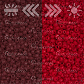 1101-2070 - Glass Bead Seed Bead Round 8/0 Preciosa Opaque Dark Red Wine 50g app. 2000pcs Czech Republic 1101-2070,Beads,Seed beads,Czech,montreal, quebec, canada, beads, wholesale