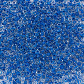 1101-2080 - Bille de Verre Perle de Rocaille Rond 8/0 Preciosa Cristal Cente Bleu Terra Intensive Trou 1mm 50g app. 2000pcs République Tcheque 1101-2080,vs,montreal, quebec, canada, beads, wholesale