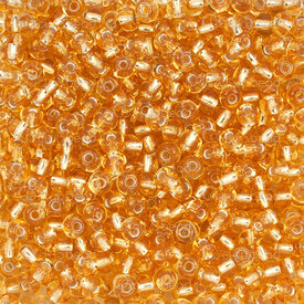 A-1101-3010 - Glass Bead Seed Bead Round 6/0 Preciosa Gold Silver Lined 50g app. 700pcs Czech Republic A-1101-3010,Beads,6/0,1 Bag (app. 50g),Bead,Seed Bead,Glass,6/0,Round,Beige,Gold,Silver Lined,Czech Republic,Preciosa,1 Bag (app. 50g),montreal, quebec, canada, beads, wholesale