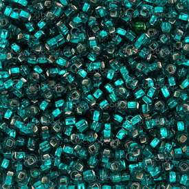A-1101-3040 - Bead Seed Bead Preciosa 6/0 Sea Green Silver Lined 1 Bag (app. 50g) (App. 700pcs) Czech Republic A-1101-3040,Beads,Seed beads,Nb 6,Bead,Seed Bead,Glass,6/0,Round,Green,Sea Green,Silver Lined,Czech Republic,Preciosa,1 Bag (app. 50g),montreal, quebec, canada, beads, wholesale