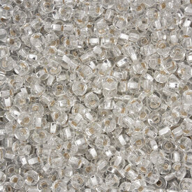 A-1101-3050 - Bead Seed Bead Preciosa 6/0 Crystal Silver Lined 1 Bag (app. 50g) (App. 700pcs) Czech Republic A-1101-3050,Beads,Seed beads,Czech,6/0,Bead,Seed Bead,Glass,6/0,Round,Colorless,Crystal,Silver Lined,Czech Republic,Preciosa,montreal, quebec, canada, beads, wholesale