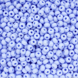1101-3086 - Glass Bead Seed Bead Round 6/0 Preciosa Powder Blue Opaque 50g app. 700pcs Czech Republic 1101-3086,perle de rocaille 6,6/0,Bead,Seed Bead,Glass,Glass,6/0,Round,Round,Blue,Blue,Powder,Opaque,Czech Republic,montreal, quebec, canada, beads, wholesale
