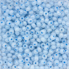 1101-3098 - Bille de Verre Perle de Rocaille Rond 6/0 Preciosa Ceylon Bleu AB Trou 1mm 50g app. 700pcs République Tcheque 1101-3098,Tissage,Perles de rocaille,Tchèques,montreal, quebec, canada, beads, wholesale