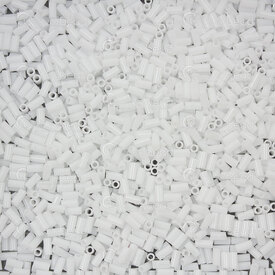 1101-6100-04 - Glass Seed Bead Bugle #1 3mm Miyuki Opaque White 25g Japan BGL1-9402 1101-6100-04,Weaving,Seed beads,Bugles,montreal, quebec, canada, beads, wholesale