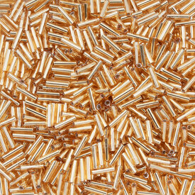 Silver Lined Orange - Bugle, #2 25g