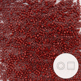 1101-7002-7.2GR - Glass Delica Seed Bead 11/0 Opaque Maroon Duracoat 7.2g Japan DB2120 1101-7002-7.2GR,Weaving,Seed beads,Miyuki Delica,Delica,Seed Bead,Glass,Glass,11/0,Cylinder,Red,Maroon,Opaque,Duracoat,Japan,montreal, quebec, canada, beads, wholesale