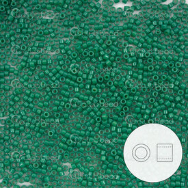 1101-7003-7.2GR - Glass Delica Seed Bead 11/0 Opaque Spruce Duracoat 7.2g Japan DB2127 1101-7003-7.2GR,Beads,7.2g,Green,Delica,Seed Bead,Glass,Glass,11/0,Cylinder,Green,Spruce,Opaque,Duracoat,Japan,montreal, quebec, canada, beads, wholesale