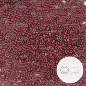 1101-7004-7.2GR - Glass Delica Seed Bead 11/0 Opaque Grape/Purple Duracoat 7.2g Japan DB2355 1101-7004-7.2GR,Beads,Seed beads,Japanese,Delica,Seed Bead,Glass,Glass,11/0,Cylinder,Mauve,Grape/Purple,Opaque,Duracoat,Japan,montreal, quebec, canada, beads, wholesale