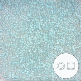 1101-7005-7.2GR - Glass Delica Seed Bead 11/0 Aqua Mist Lined 7.2g Japan DB078 1101-7005-7.2GR,Weaving,Seed beads,Delica,Seed Bead,Glass,Glass,11/0,Cylinder,Blue,Aqua Mist,Lined,Japan,Miyuki,7.2g,montreal, quebec, canada, beads, wholesale
