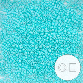 1101-7009-7.2GR - Glass Delica Seed Bead 11/0 Opaque Catalina Duracoat 7.2g Japan DB2122 1101-7009-7.2GR,Glass,Delica,Duracoat,Delica,Seed Bead,Glass,Glass,11/0,Cylinder,Blue,Catalina,Opaque,Duracoat,Japan,montreal, quebec, canada, beads, wholesale