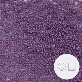 1101-7010-7.2GR - Glass Delica Seed Bead 11/0 Dyed Opaque Lavender 7.2g Japan DB660 1101-7010-7.2GR,Weaving,Seed beads,Miyuki Delica,Delica,Seed Bead,Glass,Glass,11/0,Cylinder,Mauve,Lavender,Dyed,Opaque,Japan,montreal, quebec, canada, beads, wholesale