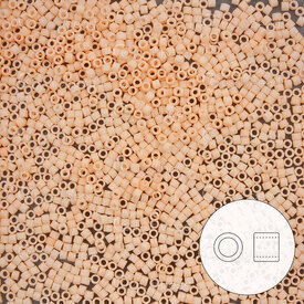 1101-7026-7.2GR - Delica de Verre Perle de Rocaille 11/0 Miyuki Pêche pâle Opaque Mat 7.2g DB1512 Japon 1101-7026-7.2GR,Tissage,7.2g,Delica,Perle de Rocaille,Verre,Verre,11/0,Cylindre,Orange,Light peach,Opaque,Mat,Japon,Miyuki,montreal, quebec, canada, beads, wholesale