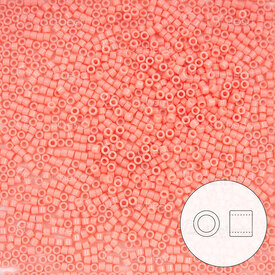 1101-7031-7.2GR - Glass Delica Seed Bead 11/0 Miyuki Opaque Lychee 7.2g Japan DB2113 1101-7031-7.2GR,1101-7,7.2g,Delica,Seed Bead,Glass,Glass,11/0,Cylinder,Orange,Lychee,Opaque,Japan,Miyuki,7.2g,montreal, quebec, canada, beads, wholesale