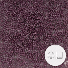 1101-7038-7.2GR - Glass Delica Seed Bead 11/0 Miyuki Opaque Dark Purple Duracoat 7.2g Japan DB2360 1101-7038-7.2GR,11/0,Delica,Seed Bead,Glass,Glass,11/0,Cylinder,Mauve,Dark Purple,Opaque,Duracoat,Japan,Miyuki,7.2g,montreal, quebec, canada, beads, wholesale