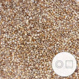 1101-7042-7.2GR - Glass Delica Seed Bead 11/0 Miyuki Picasso Canary Matt 7.2g Japan DB2262 1101-7042-7.2GR,Beads,11/0,Delica,Seed Bead,Glass,Glass,11/0,Cylinder,Yellow,Canary,Picasso,Matt,Japan,Miyuki,montreal, quebec, canada, beads, wholesale