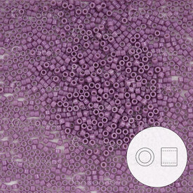 1101-7062-7.2GR - Glass Delica Seed Bead 11/0 Miyuki Duracoat Opaque Dark Orchid 7.2g Japan DB2139 1101-7062-7.2GR,1101-7,montreal, quebec, canada, beads, wholesale