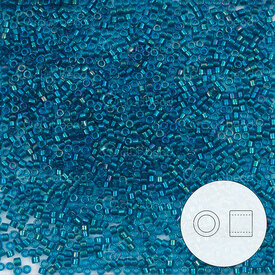 1101-7068-7.2GR - Delica de Verre Perle de Rocaille 11/0 Miyuki Emeraude Centre Aqua AB 7.2g DB1764 Japon 1101-7068-7.2GR,Billes,Perles de rocaille,Japonaises,montreal, quebec, canada, beads, wholesale
