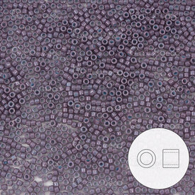 1101-7073-7.2GR - Glass Delica Seed Bead 11/0 Miyuki Dyed Dark Mauve 7.2g Japan DB662 1101-7073-7.2GR,vs,montreal, quebec, canada, beads, wholesale