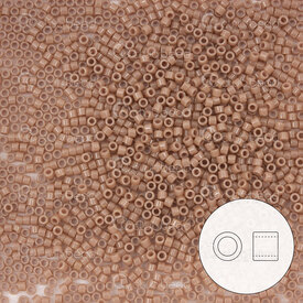 1101-7077-7.2GR - Glass Delica Seed Bead 11/0 Miyuki Duracoat Opaque Beige 7.2g Japan DB2105 1101-7077-7.2GR,vs,montreal, quebec, canada, beads, wholesale