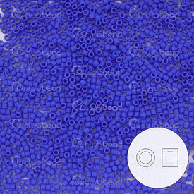 1101-7081-7.2GR - Glass Delica Seed Bead 11/0 Miyuki Matte Opaque Cyan Blue 7.2g Japan DB1588 1101-7081-7.2GR,vs,montreal, quebec, canada, beads, wholesale