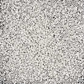 1101-7101-01-8.2GR - Glass Bead Seed Bead 15/0 Galvanized Silver 8.2g Japan 15-9181-TB 1101-7101-01-8.2GR,Weaving,15/0,Bead,Seed Bead,Glass,Glass,15/0,Round,Grey,Silver,Galvanized,Japan,Miyuki,8.2g,montreal, quebec, canada, beads, wholesale