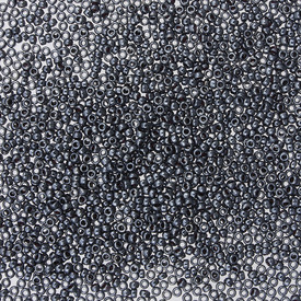 1101-7101-06-8.2GR - Glass Bead Seed Bead 15/0 Gun Metal 8.2g Japan 15-9451-TB 1101-7101-06-8.2GR,Weaving,Seed beads,Nb 15,Bead,Seed Bead,Glass,Glass,15/0,Round,Grey,Gun Metal,Japan,Miyuki,8.2g,montreal, quebec, canada, beads, wholesale