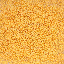 1101-7101-21-8.2GR - Glass Bead Seed Bead Round 15/0 Miyuki Duracoat Opaque Dyed Cream 8.2g Japan 15-94452 1101-7101-21-8.2GR,Beads,Seed beads,Nb 15,montreal, quebec, canada, beads, wholesale