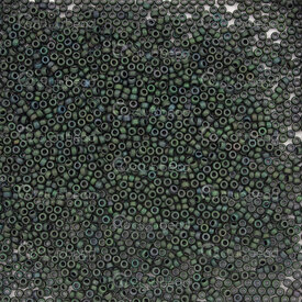 1101-7101-33-8.2GR - Bille de Verre Perle de Rocaille Rond 15/0 Sarcelle Metallique Mat 8.2g Japon 15-92377 1101-7101-33-8.2GR,Billes,Perles de rocaille,No 15,montreal, quebec, canada, beads, wholesale