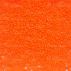 1101-7101-34-8.2GR - Bille de Verre Perle de Rocaille Rond 15/0 Orange Opaque 8.2g Japon 15-9406 1101-7101-34-8.2GR,Tissage,Perles de rocaille,No 15,montreal, quebec, canada, beads, wholesale