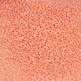 1101-7101-37-8.2GR - Glass Bead Seed Bead Round 15/0 Miyuki Peach Opaque Luster 8.2g Japan 15-9596 1101-7101-37-8.2GR,1101-7,montreal, quebec, canada, beads, wholesale
