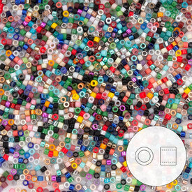 1101-7500-7.2GR - Delica de Verre Perle de Rocaille 11/0 Miyuki Couleur Mixte 7.2g Japon 1101-7500-7.2GR,Tissage,7.2g,Delica,Perle de Rocaille,Verre,Verre,11/0,Cylindre,Mix,Mixed Color,Japon,Miyuki,7.2g,montreal, quebec, canada, beads, wholesale