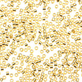 1101-7508-7.2GR - Glass Delica Seed Bead 11/0 Miyuki Gold Silver Lined 7.2g Japan DB042 1101-7508-7.2GR,Weaving,Seed beads,Miyuki Delica,Delica,Seed Bead,Glass,Glass,11/0,Cylinder,Beige,Gold,Silver Lined,Japan,Miyuki,montreal, quebec, canada, beads, wholesale