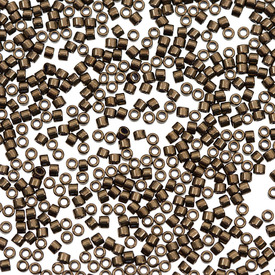 1101-7515-7.2GR - Glass Delica Seed Bead 11/0 Miyuki Bronze Metallic 7.2g Japan DB022 1101-7515-7.2GR,Weaving,7.2g,Brown,Delica,Seed Bead,Glass,Glass,11/0,Cylinder,Brown,Bronze,Metallic,Japan,Miyuki,montreal, quebec, canada, beads, wholesale