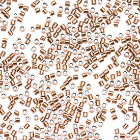 1101-7516-7.2GR - Glass Delica Seed Bead 11/0 Miyuki Crystal Copper Lined 7.2g Japan DB037 1101-7516-7.2GR,Delica,Seed Bead,Glass,Glass,11/0,Cylinder,Brown,Crystal,Copper Lined,Japan,Miyuki,7.2g,DB037,montreal, quebec, canada, beads, wholesale