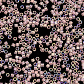 1101-7521-7.2GR - Glass Delica Seed Bead 11/0 Miyuki Light Pink AB 7.2g Japan DB055 1101-7521-7.2GR,Weaving,Seed beads,11/0,Pink,Delica,Seed Bead,Glass,Glass,11/0,Cylinder,Pink,Pink,Light,AB,montreal, quebec, canada, beads, wholesale