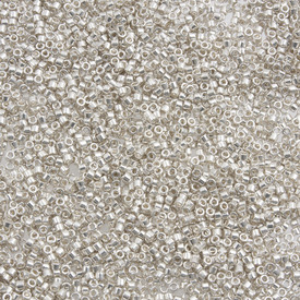 1101-7551-7.2GR - Glass Delica Seed Bead 11/0 Miyuki Galvanized Silver 7.2g Japan DB035 1101-7551-7.2GR,Miyuki,Silver,Delica,Seed Bead,Glass,Glass,11/0,Cylinder,Grey,Silver,Galvanized,Japan,Miyuki,7.2g,montreal, quebec, canada, beads, wholesale